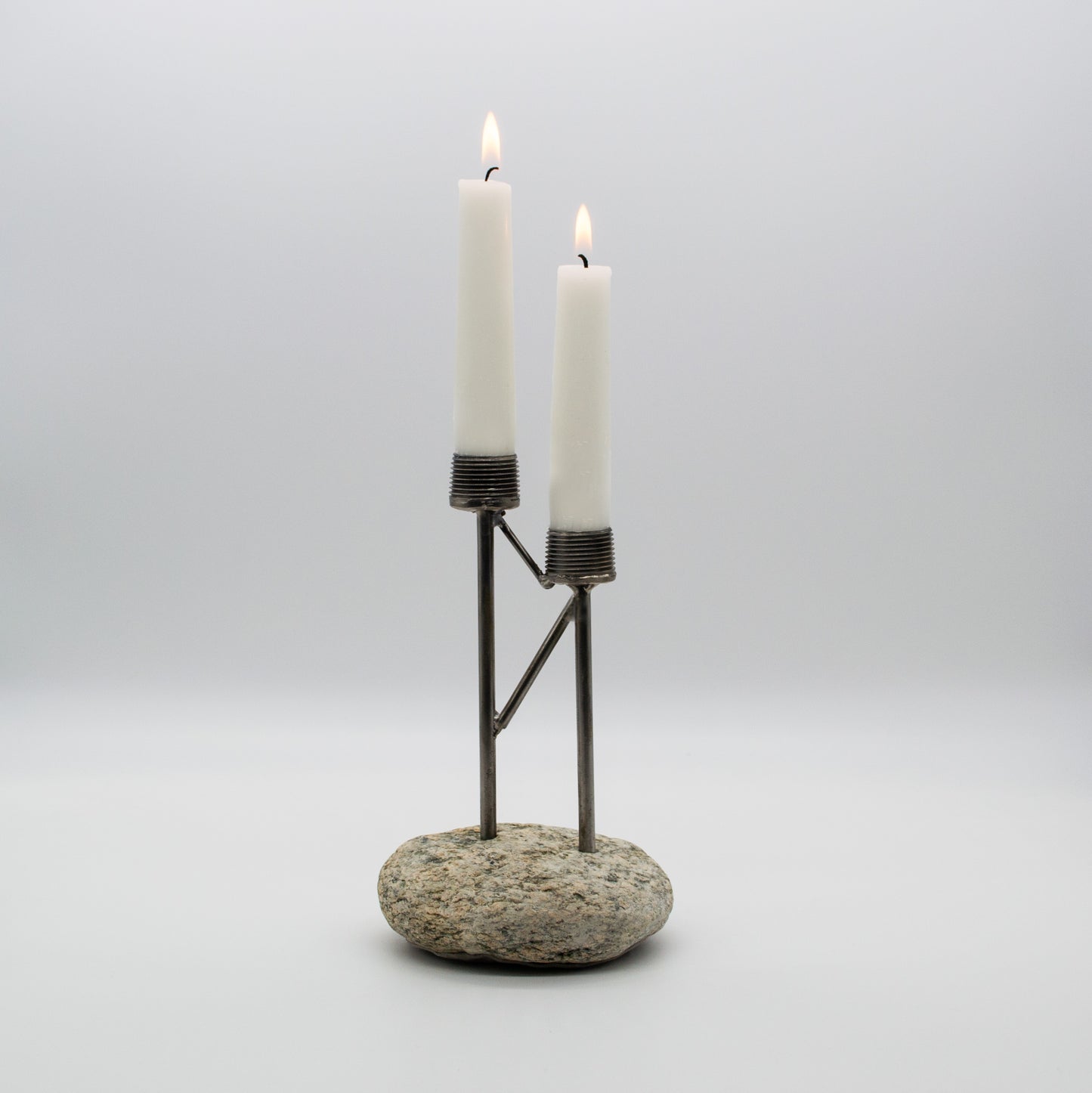 Granite 2 Taper Candle Stand