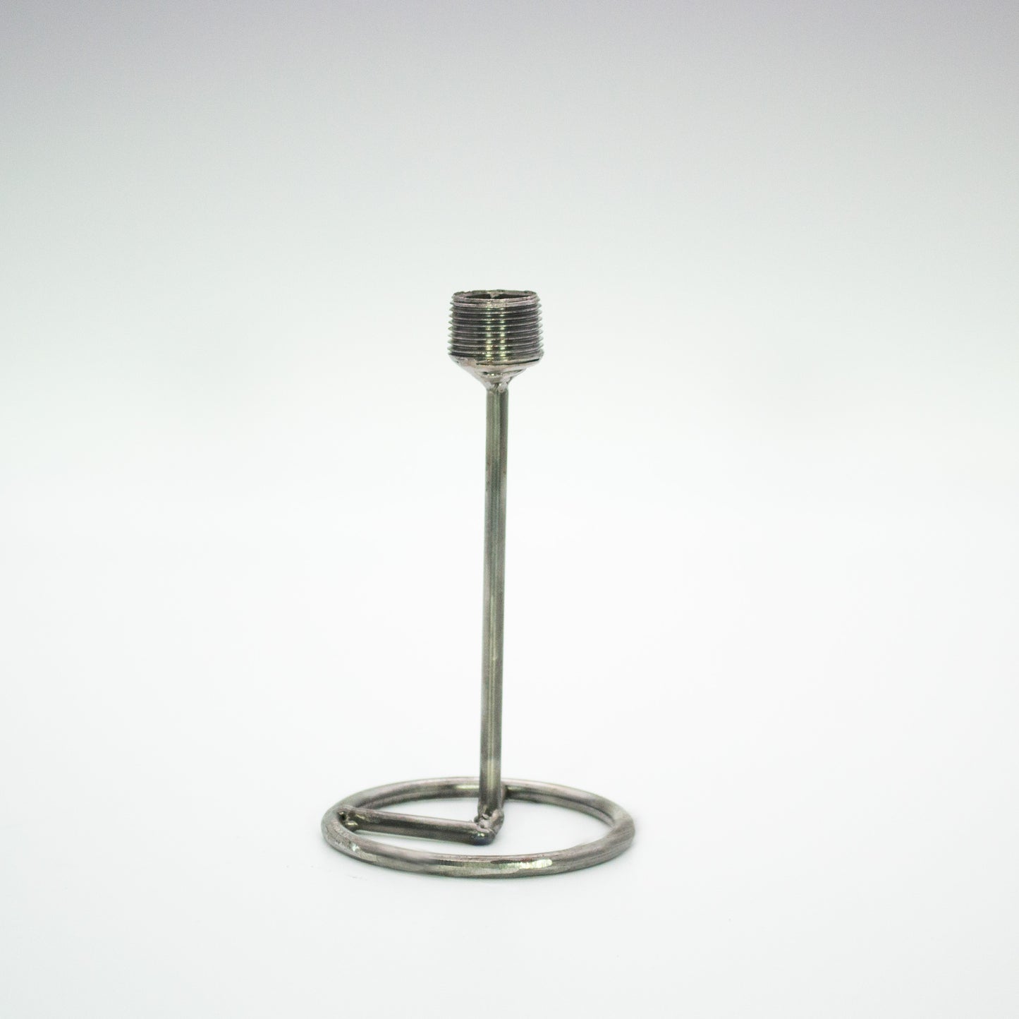 Single Steel Round Base Candle Stand