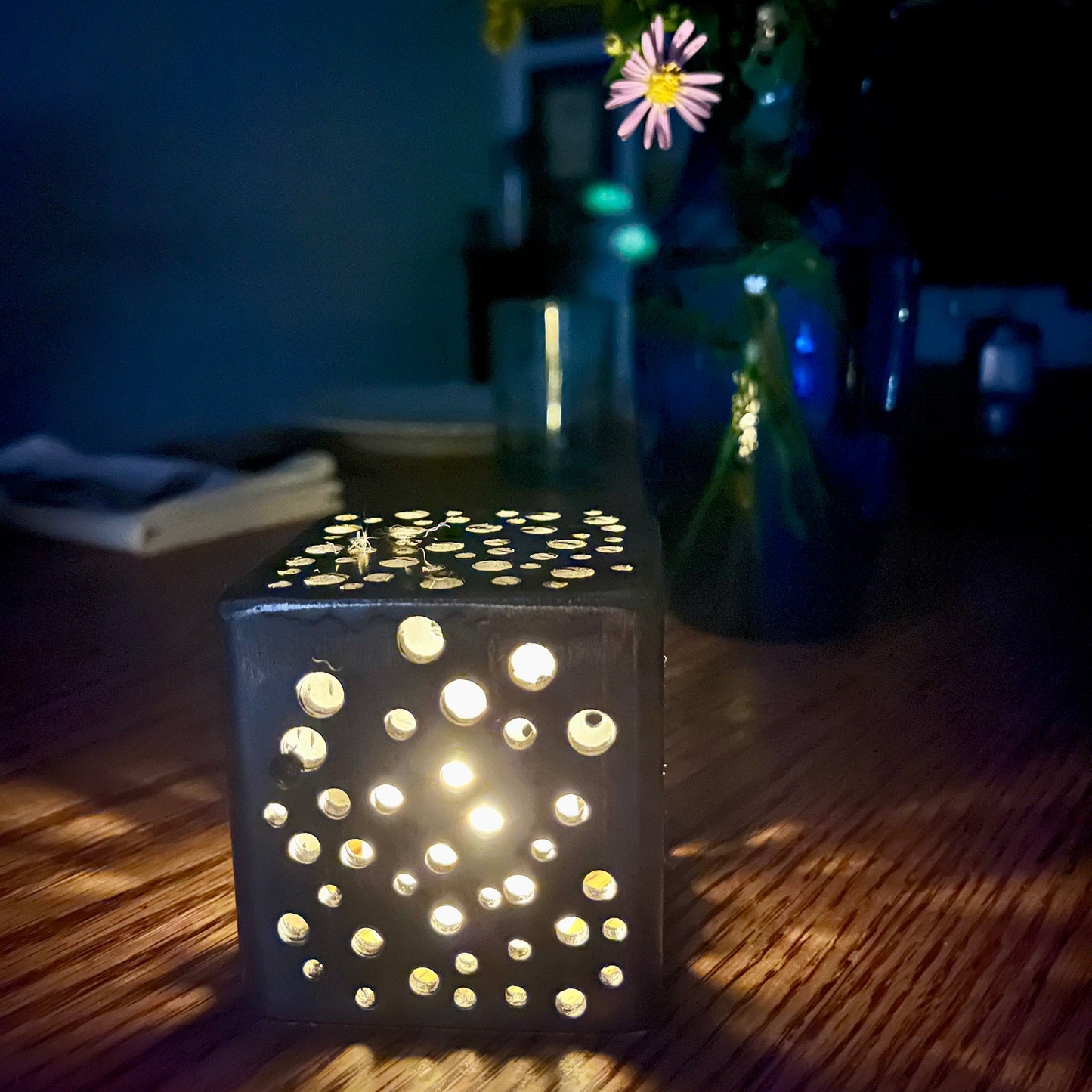 Small Steel Votive Lantern