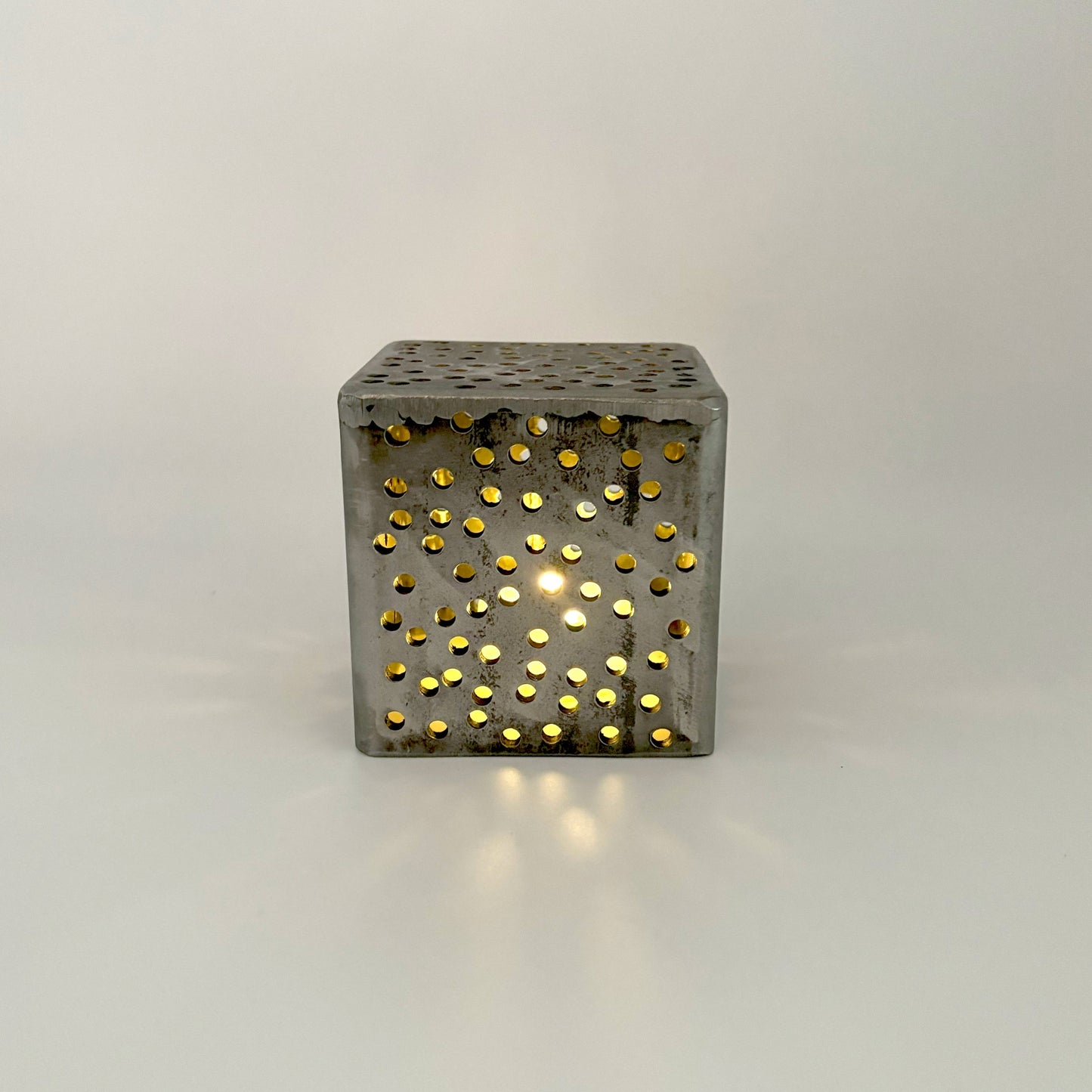 Large Steel Votive Lantern