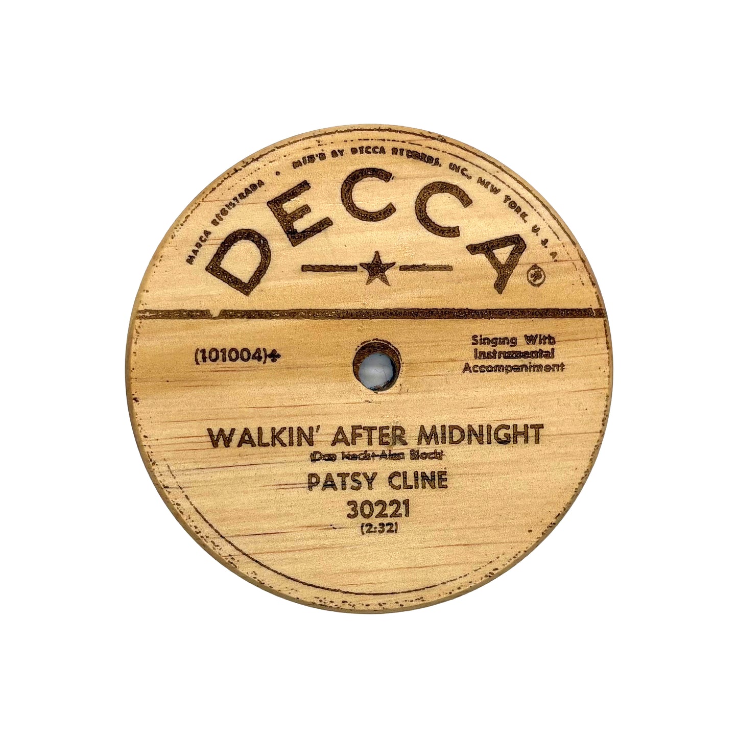 LP Label Wooden Coasters
