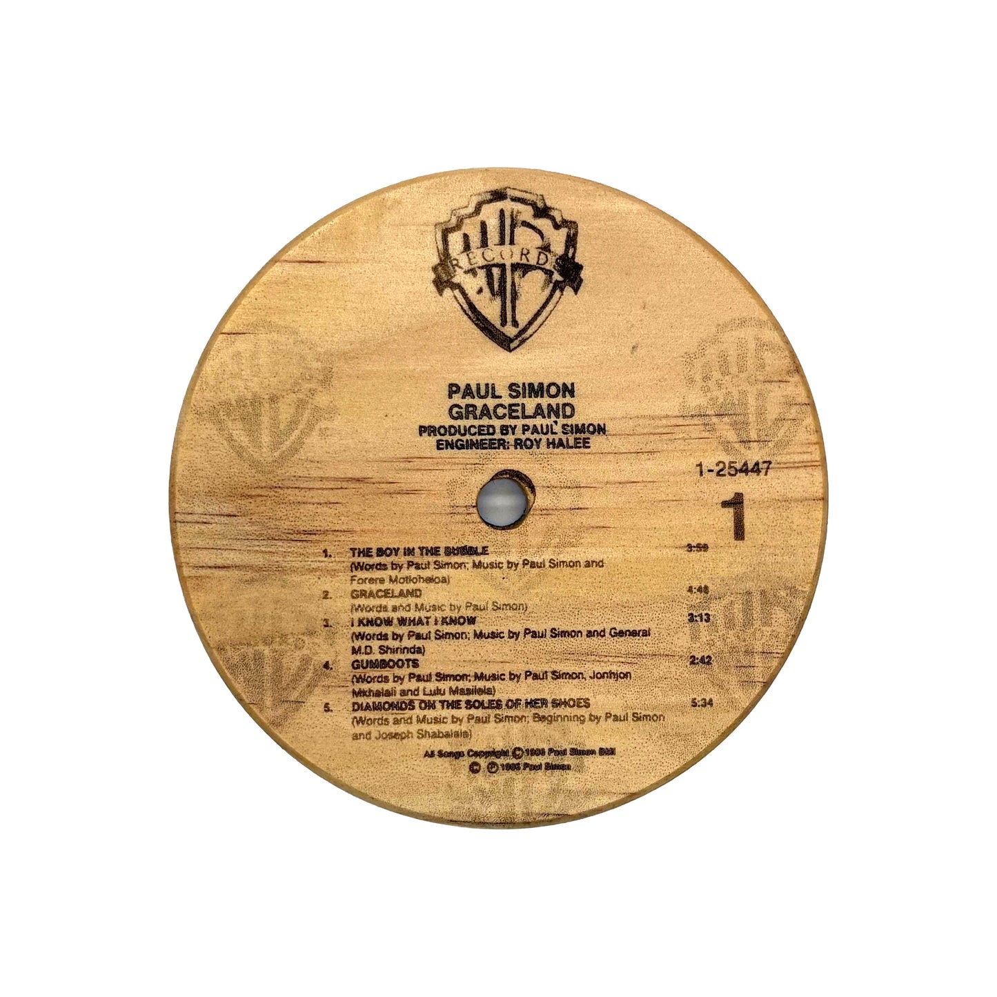 LP Label Wooden Coasters
