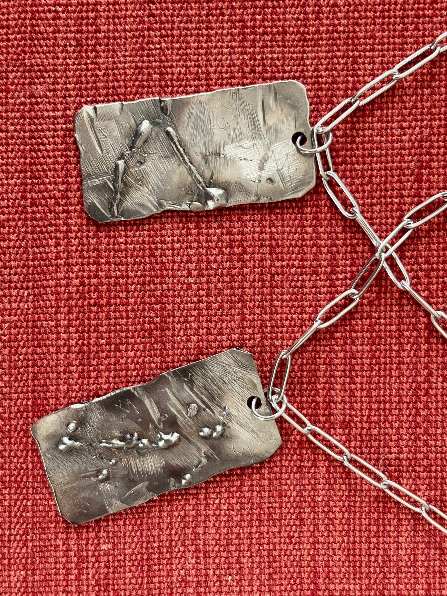Droplet Pendant, Paperclip Chain
