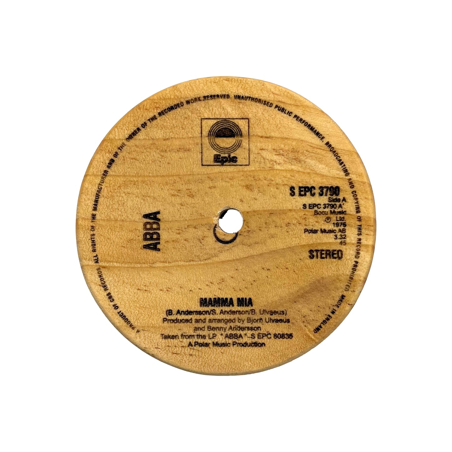 LP Label Wooden Coasters