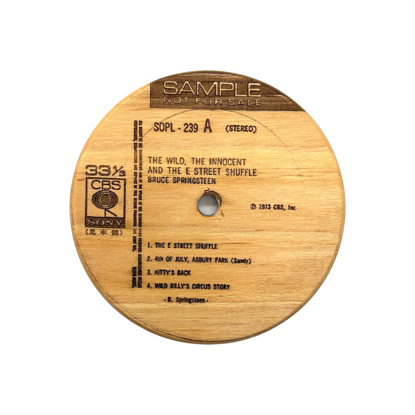 LP Label Wooden Coasters