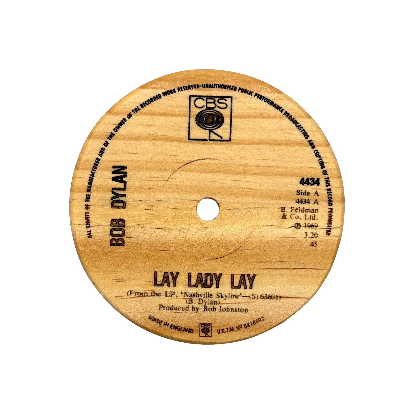 LP Label Wooden Coasters