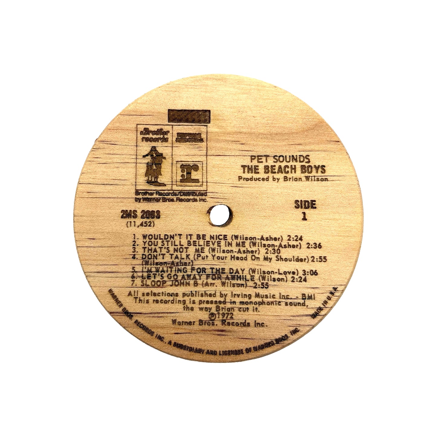 LP Label Wooden Coasters