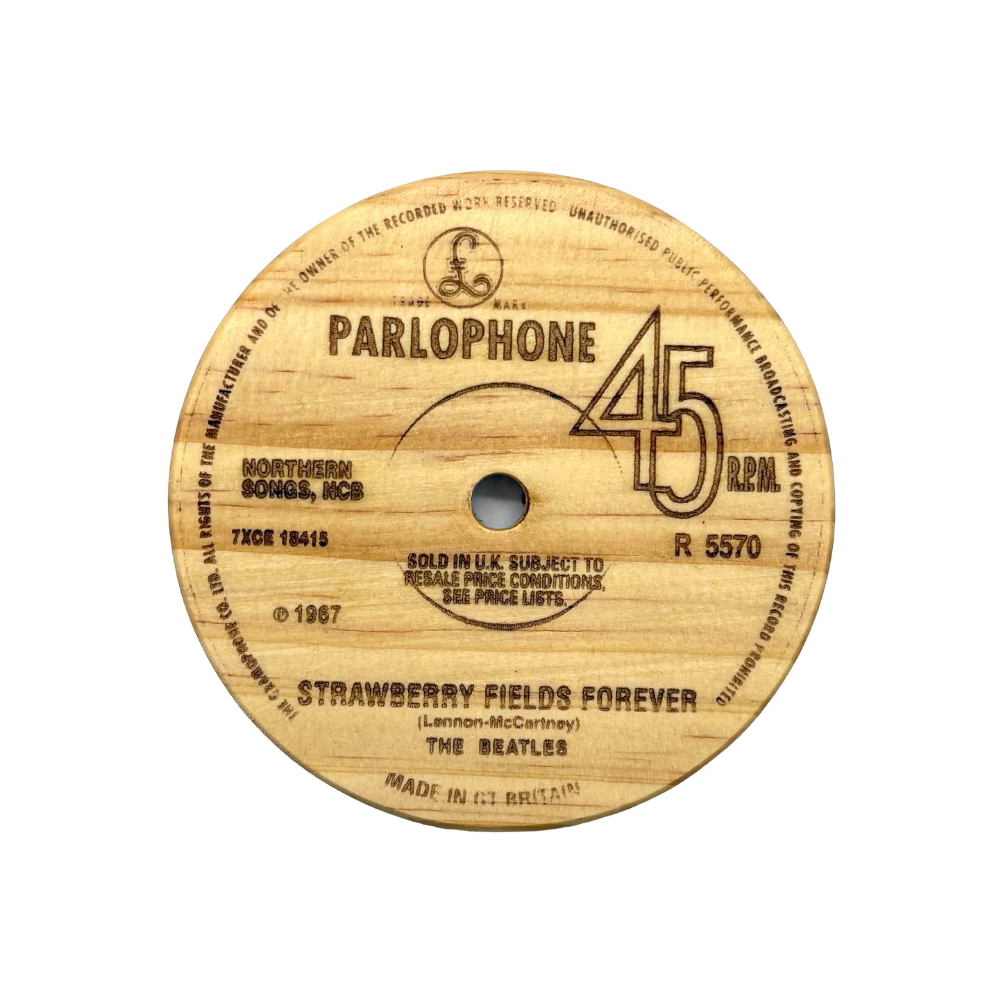 LP Label Wooden Coasters