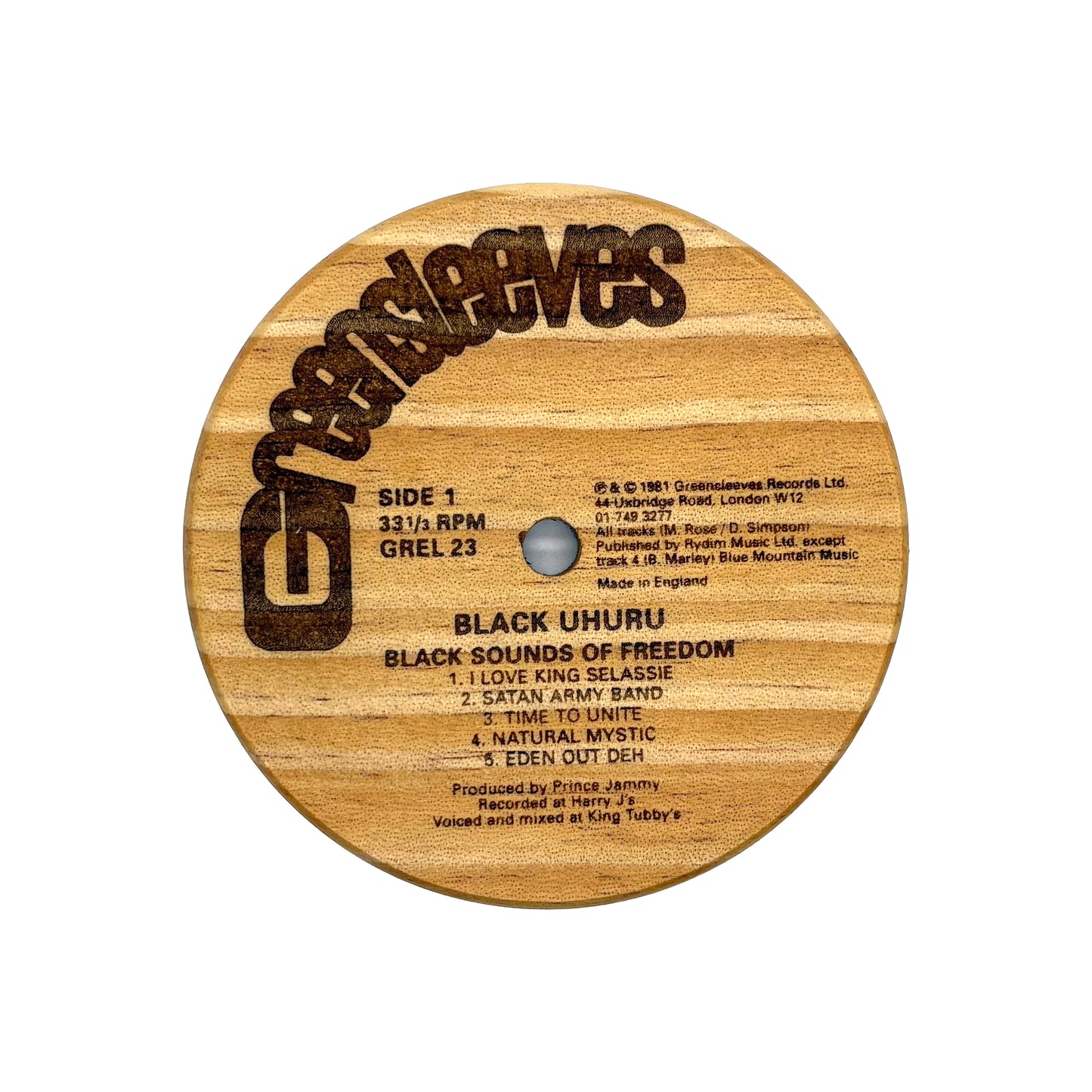 LP Label Wooden Coasters