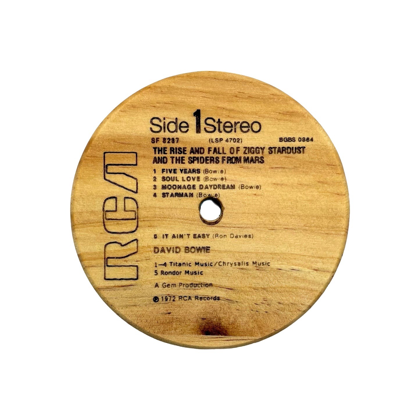 LP Label Wooden Coasters