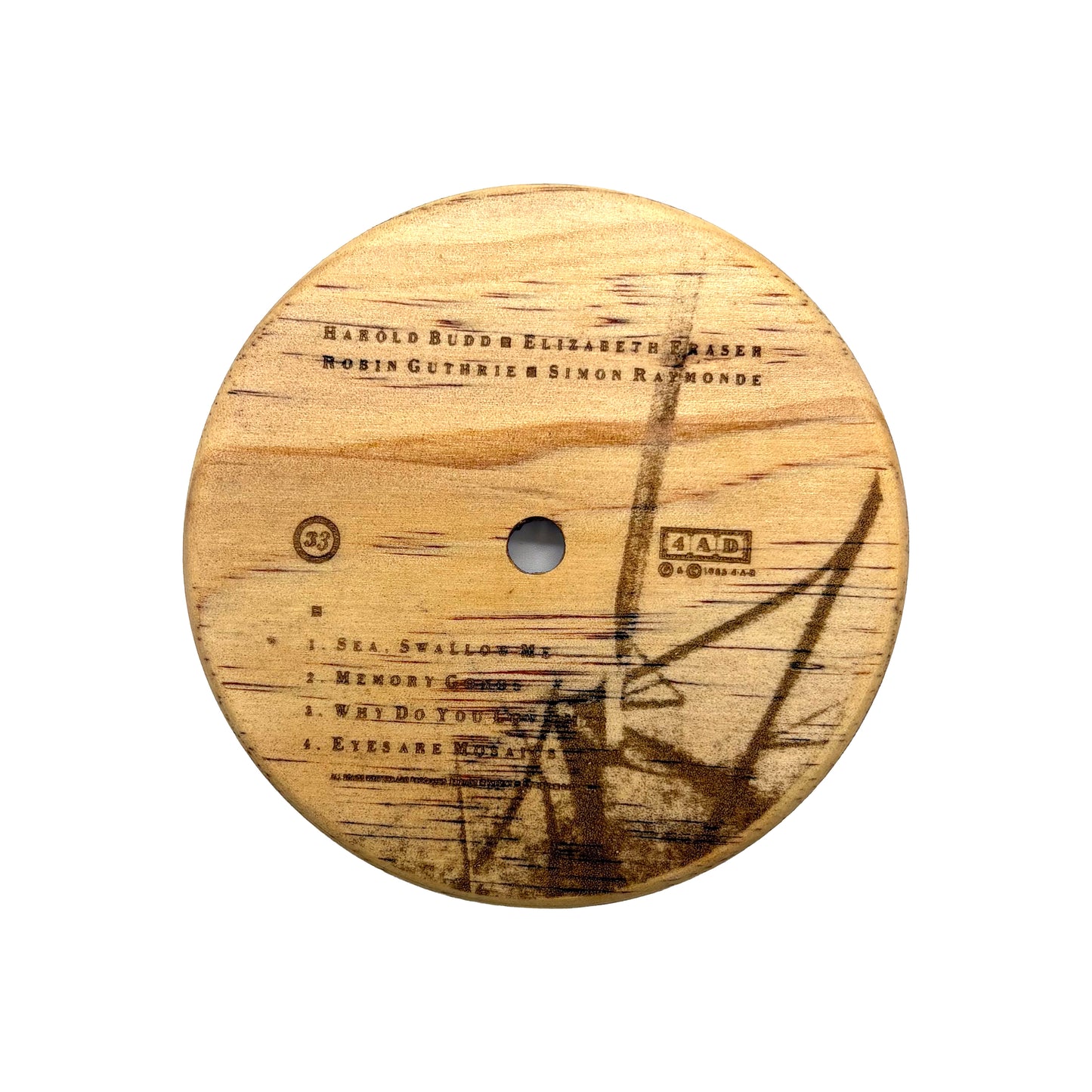 LP Label Wooden Coasters