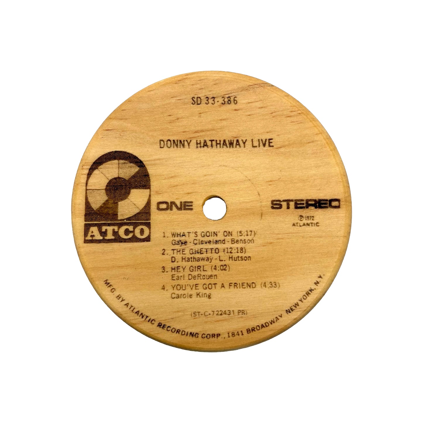 LP Label Wooden Coasters