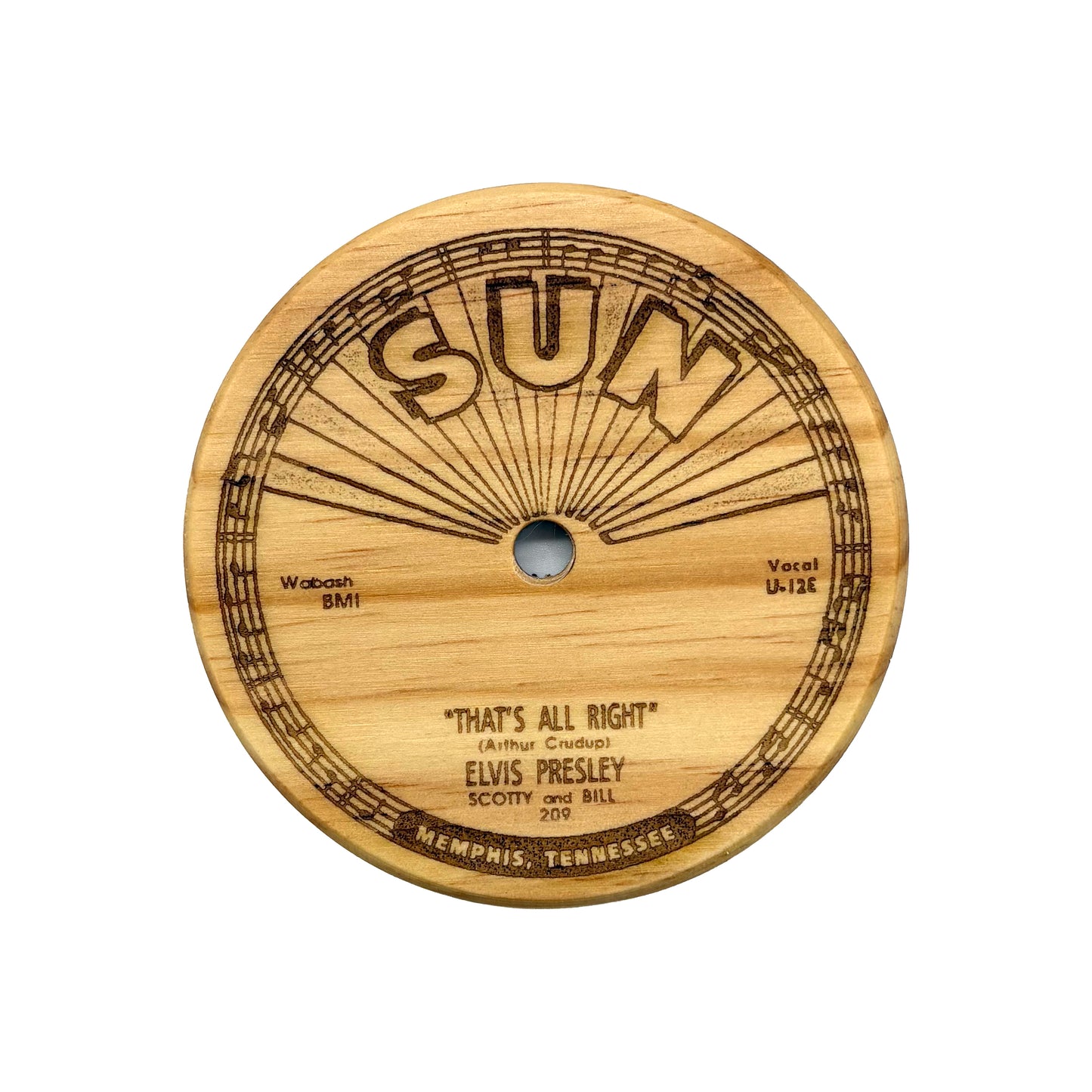 LP Label Wooden Coasters