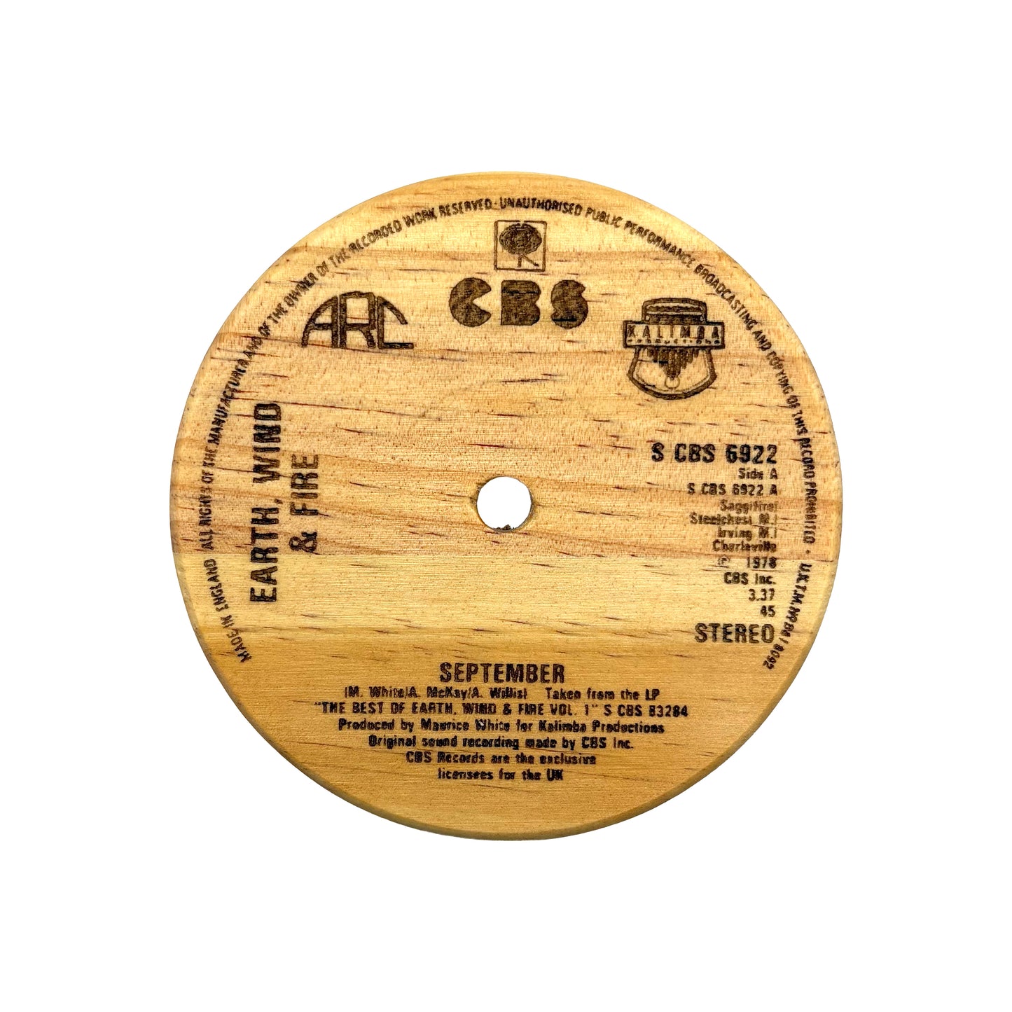 LP Label Wooden Coasters
