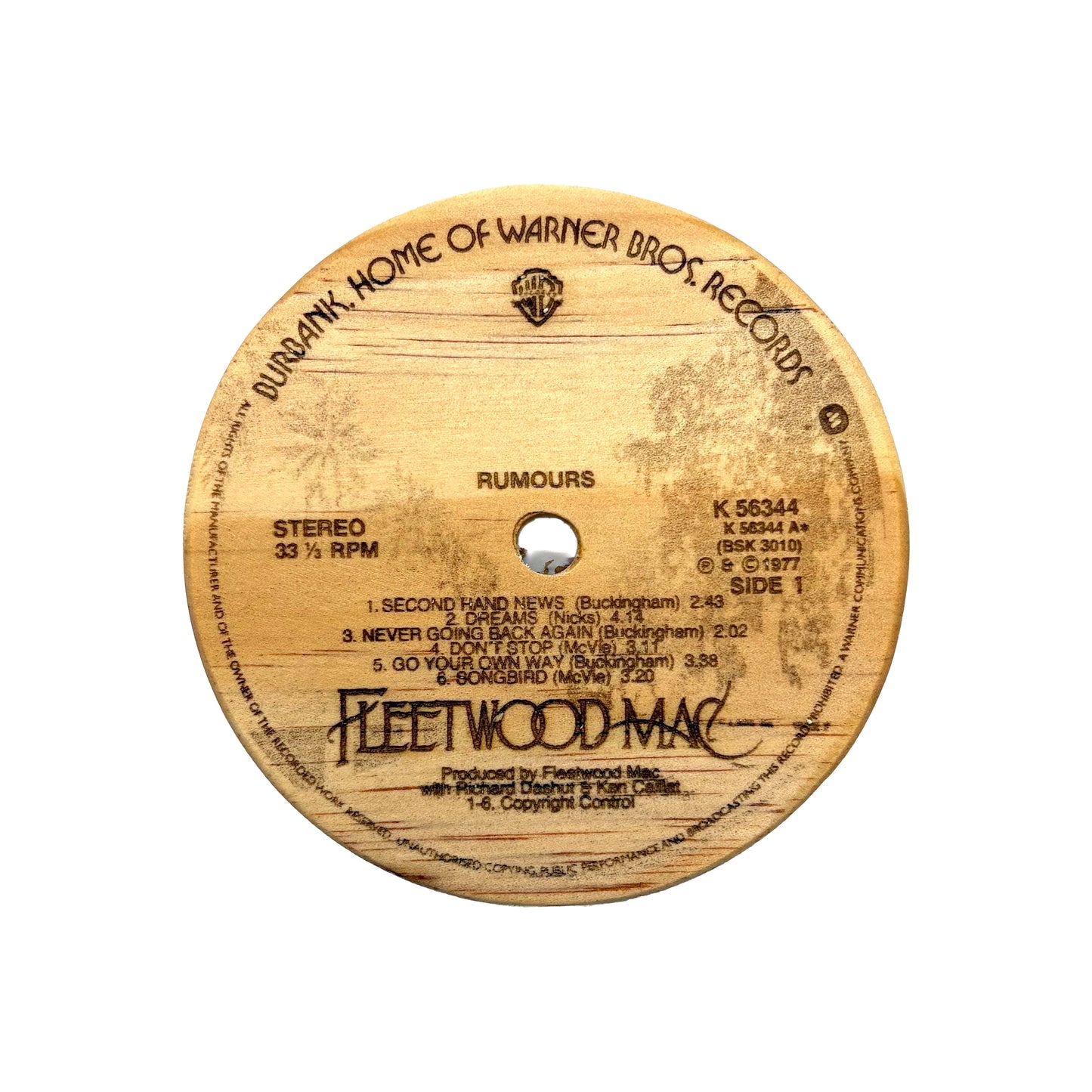LP Label Wooden Coasters