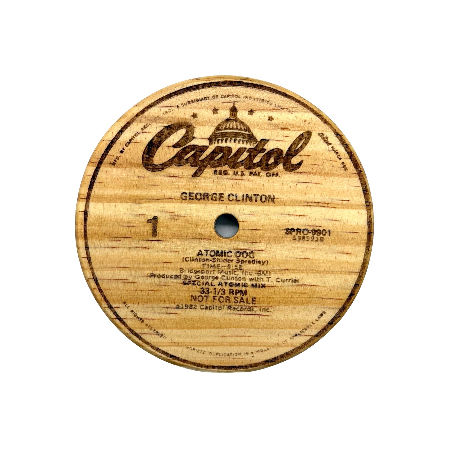LP Label Wooden Coasters