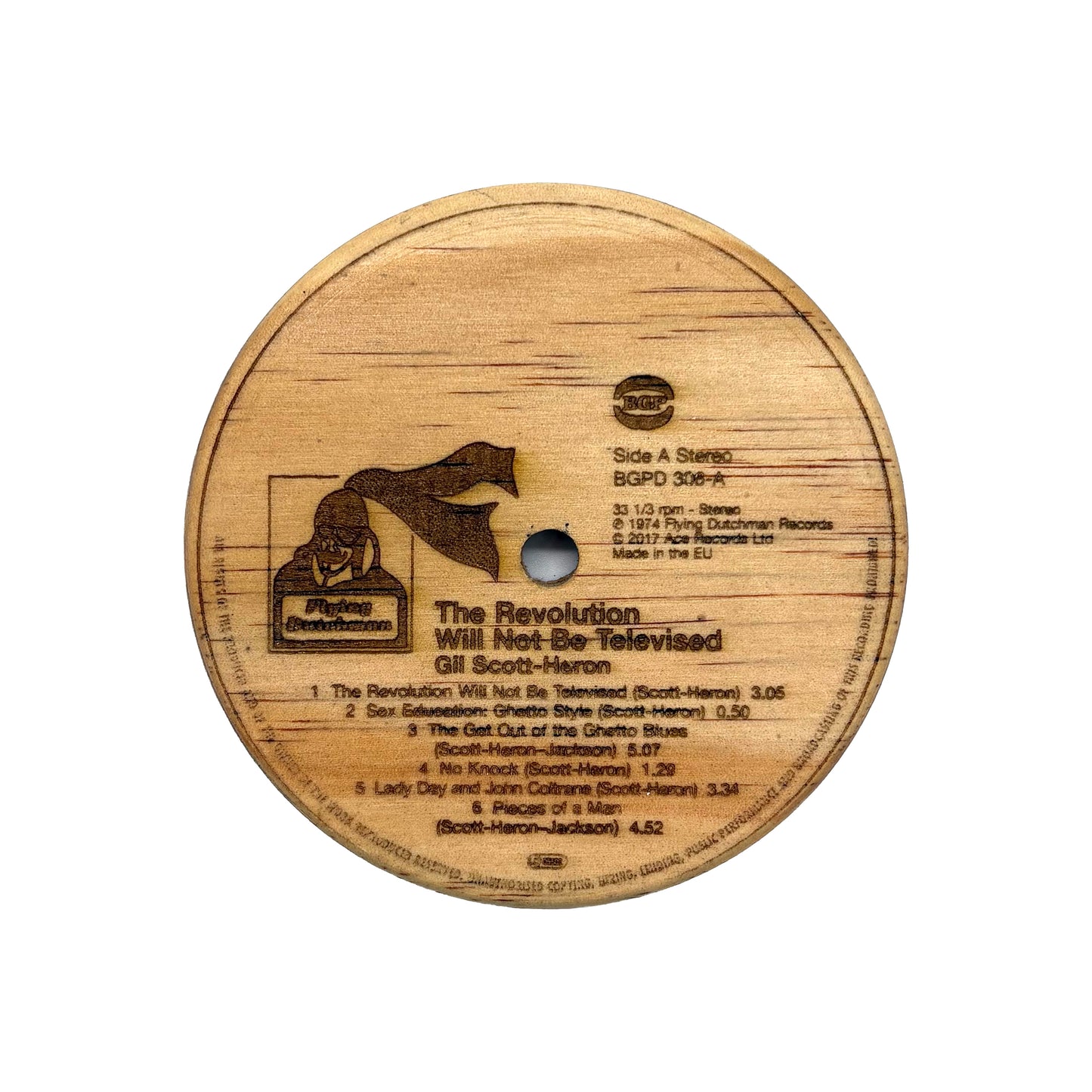 LP Label Wooden Coasters