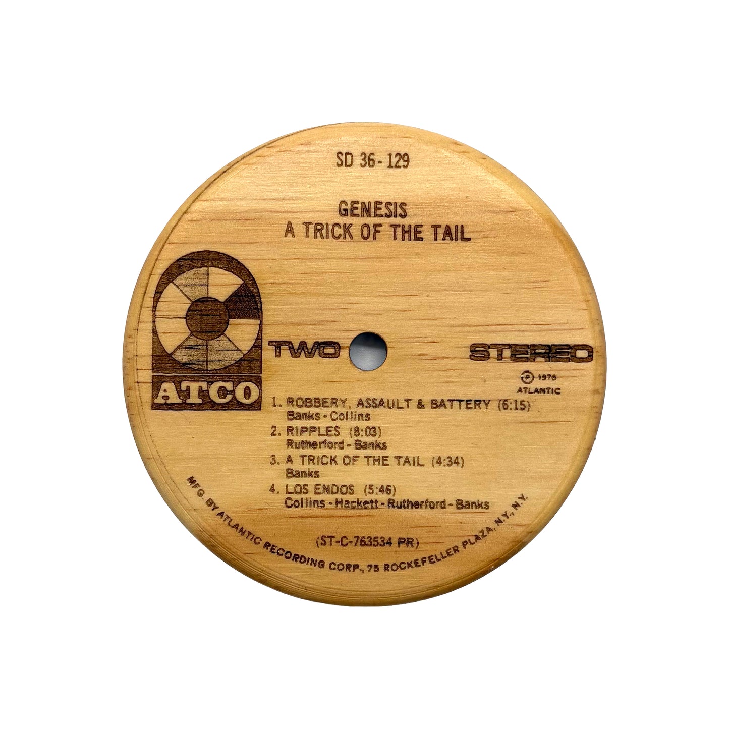 LP Label Wooden Coasters