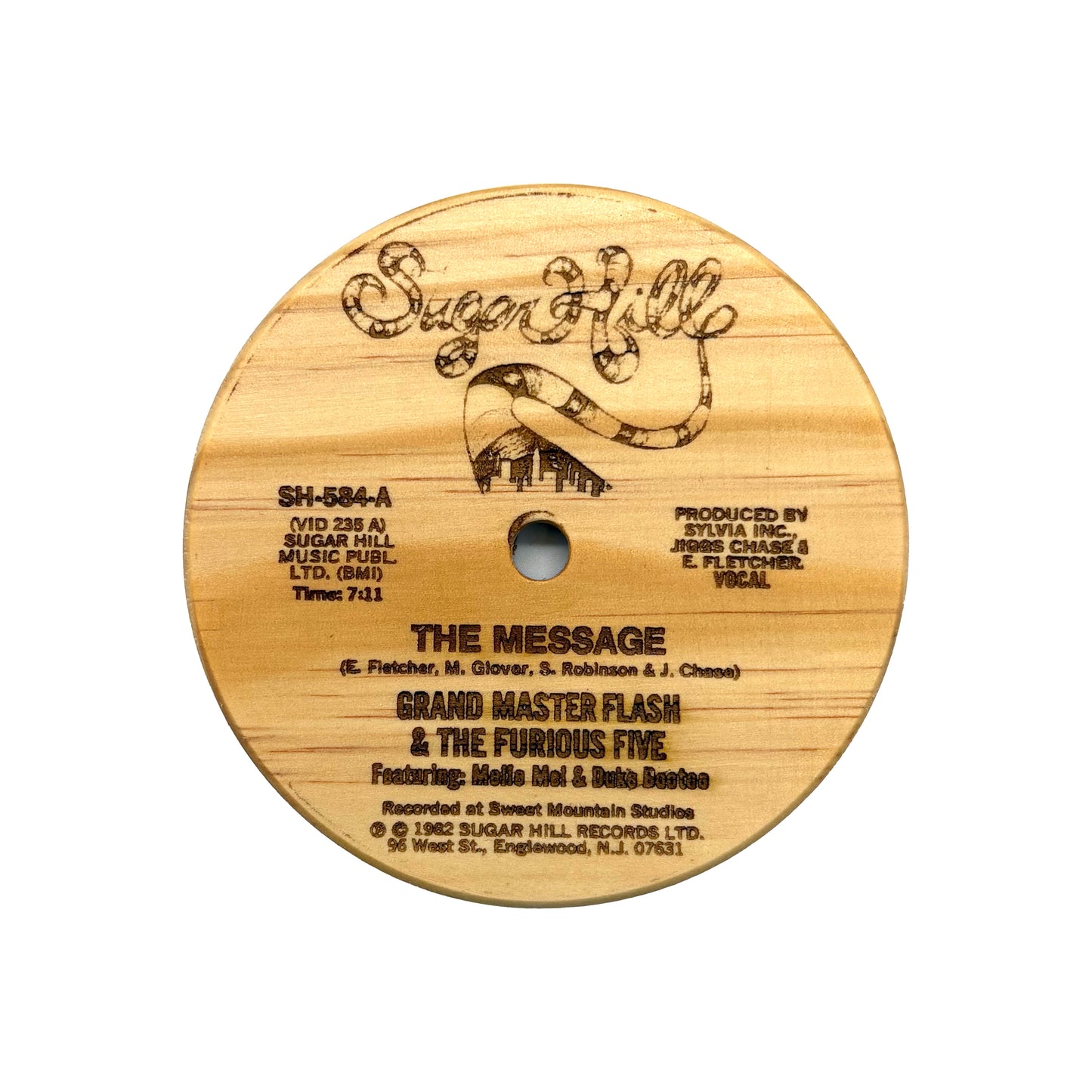 LP Label Wooden Coasters