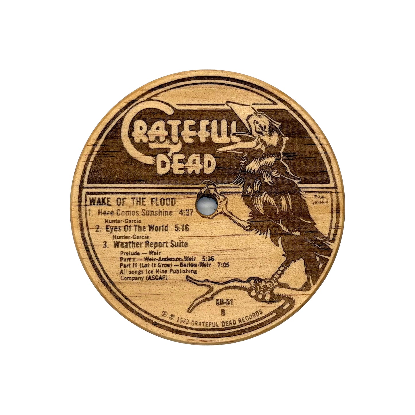 LP Label Wooden Coasters