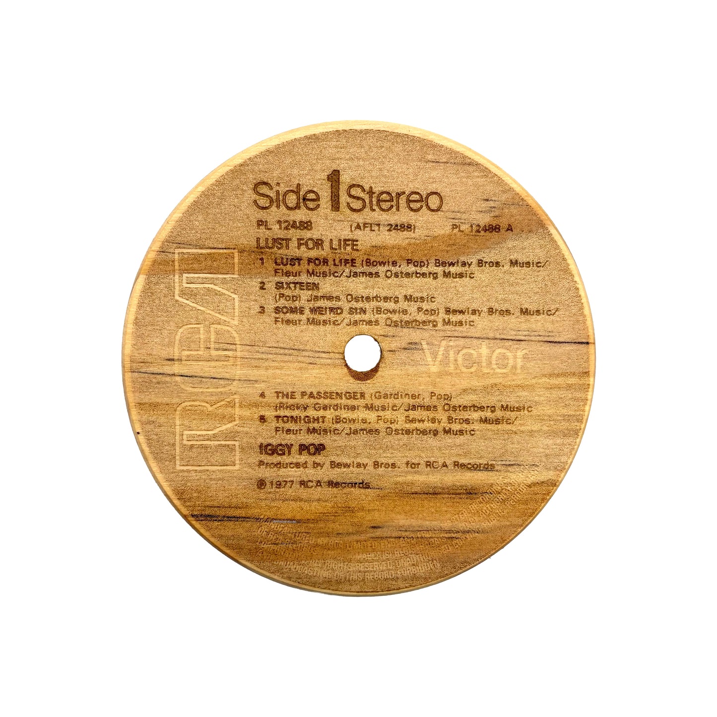 LP Label Wooden Coasters