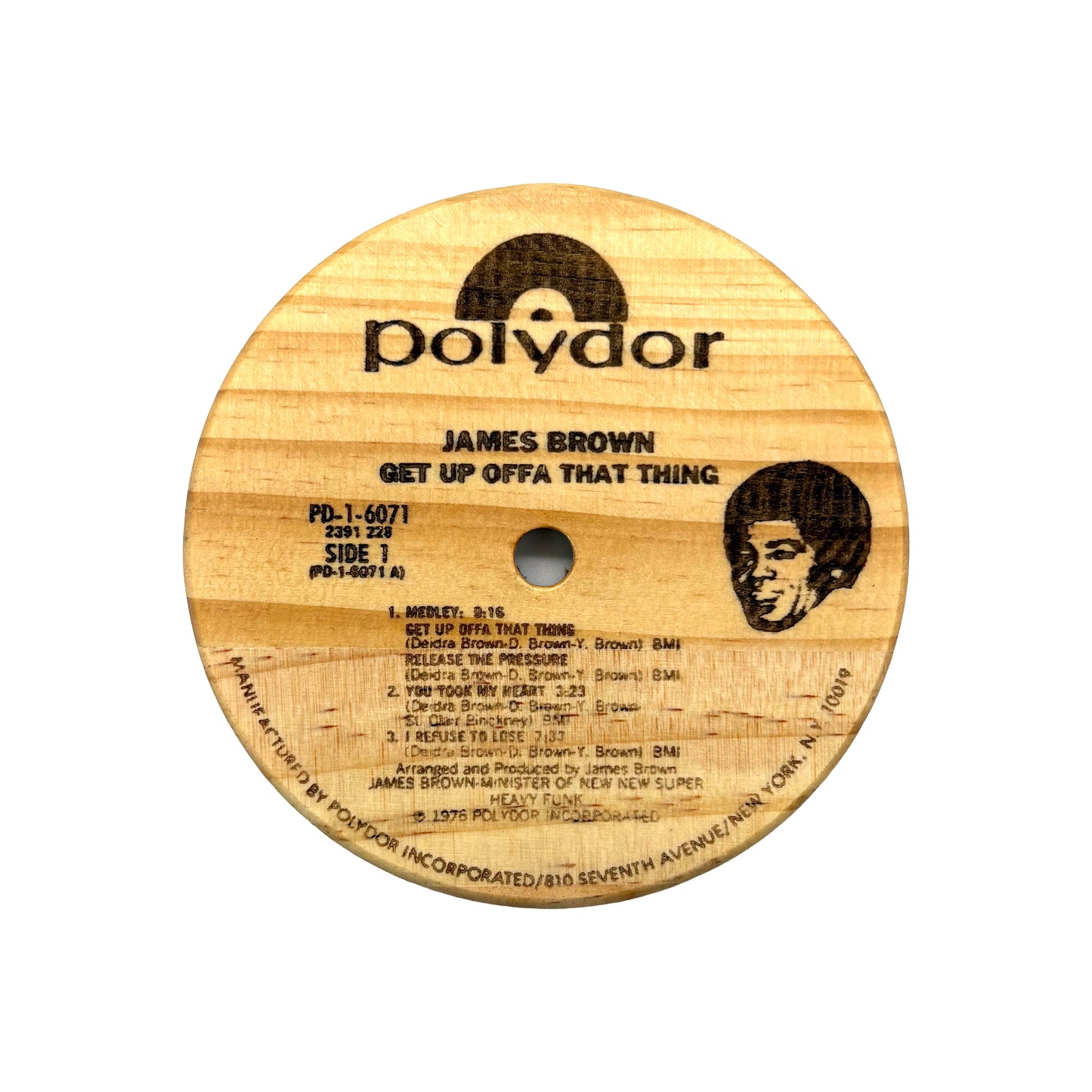 LP Label Wooden Coasters