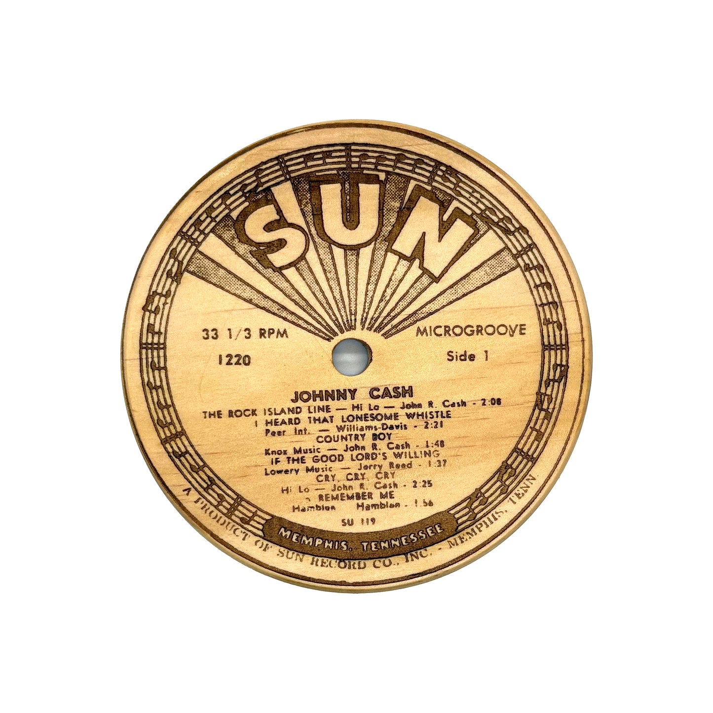 LP Label Wooden Coasters
