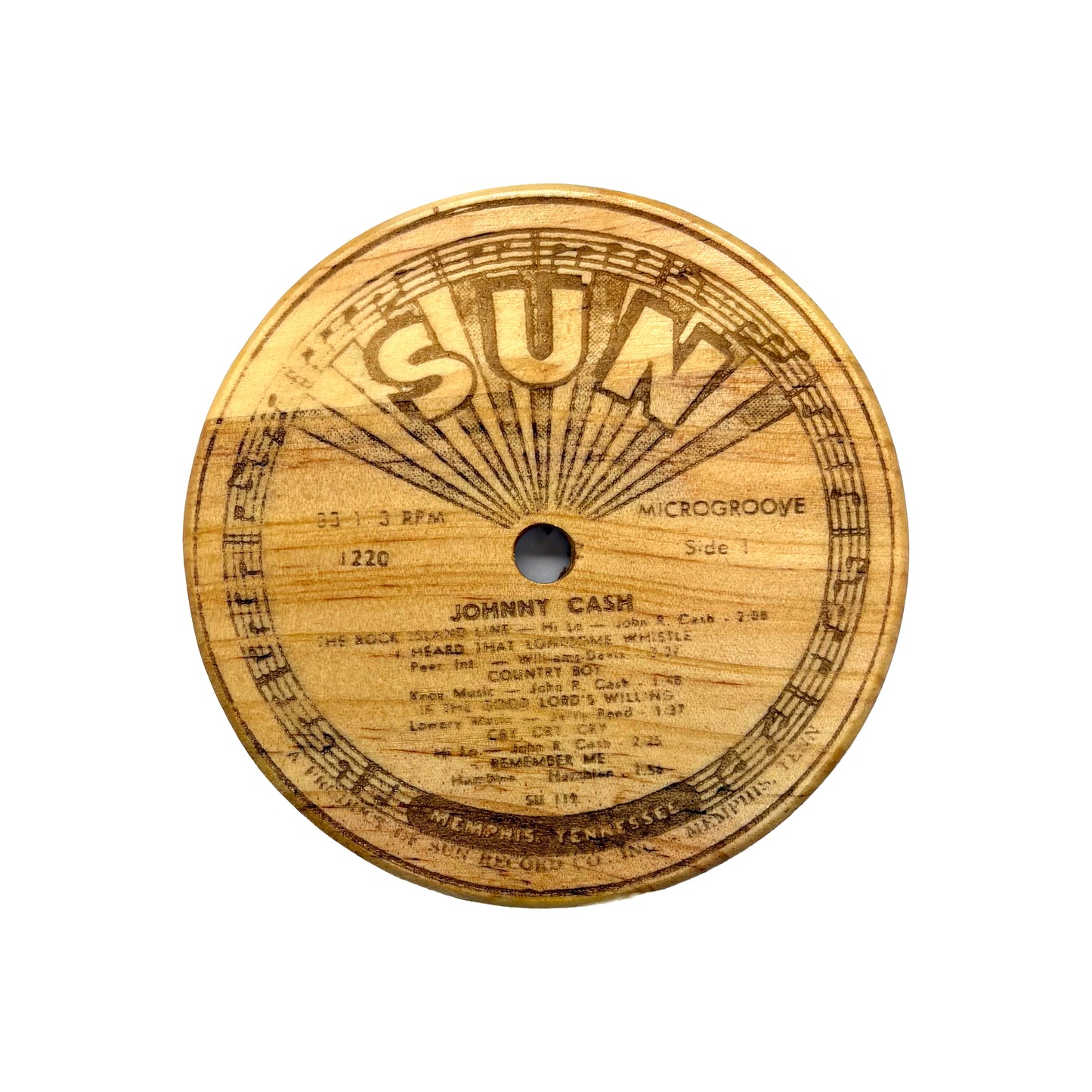 LP Label Wooden Coasters