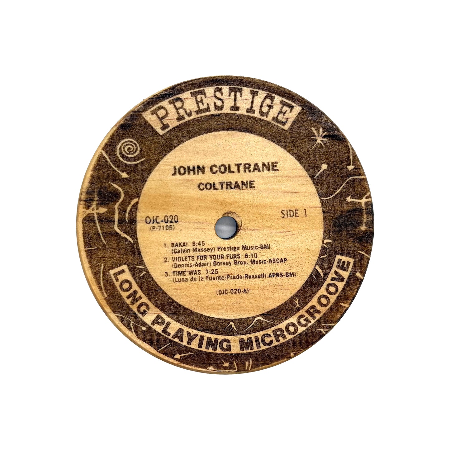 LP Label Wooden Coasters