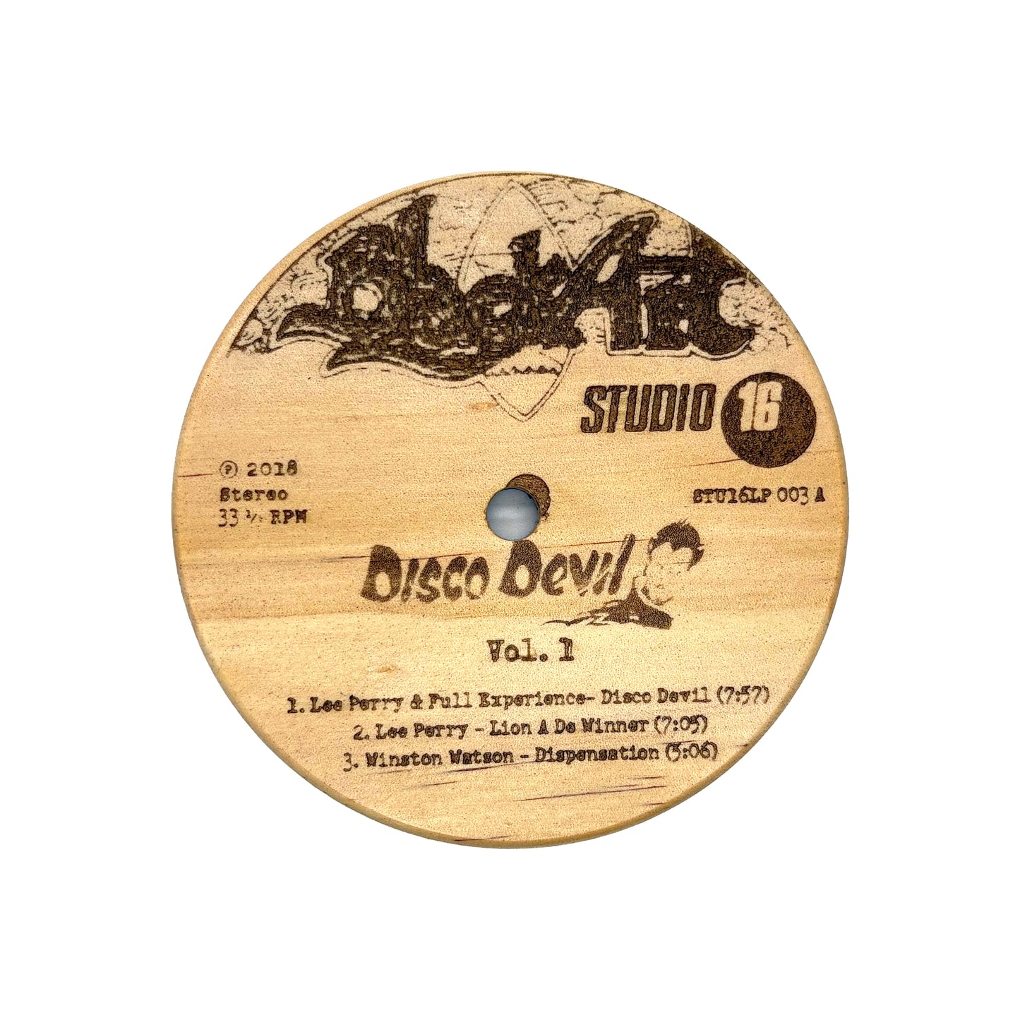 LP Label Wooden Coasters