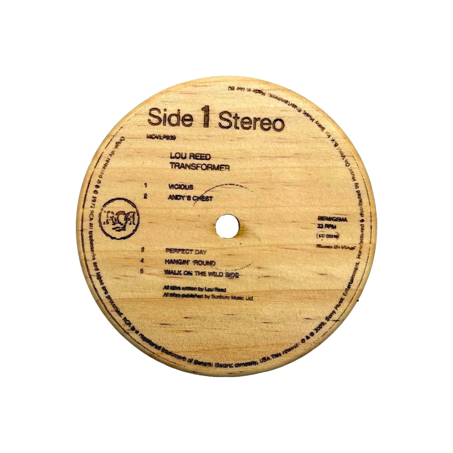 LP Label Wooden Coasters