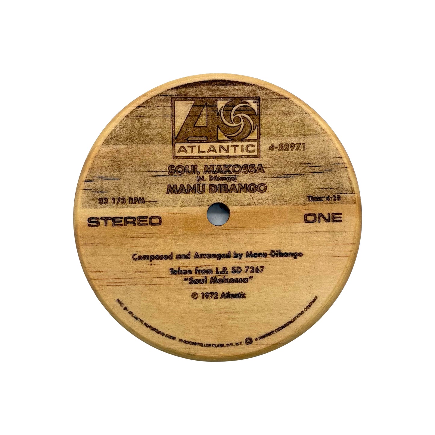 LP Label Wooden Coasters