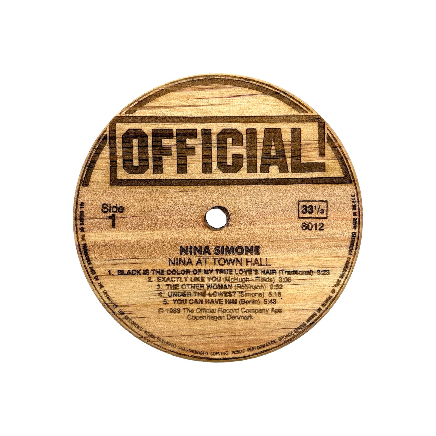 LP Label Wooden Coasters