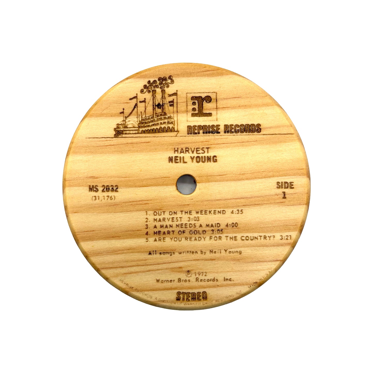 LP Label Wooden Coasters