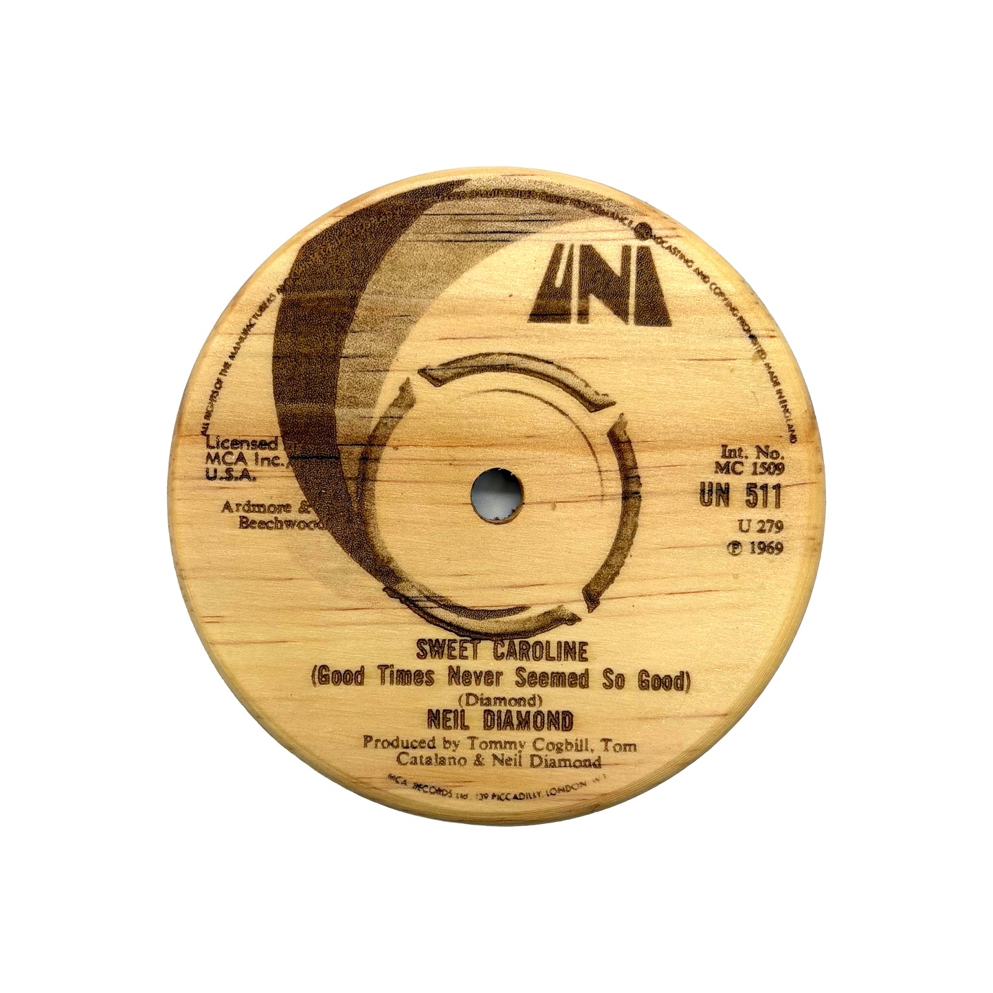 LP Label Wooden Coasters