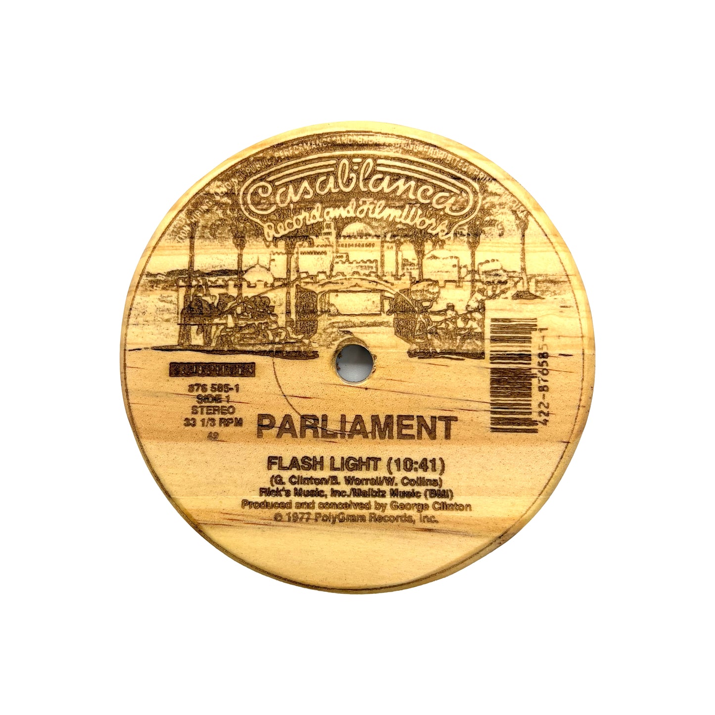 LP Label Wooden Coasters