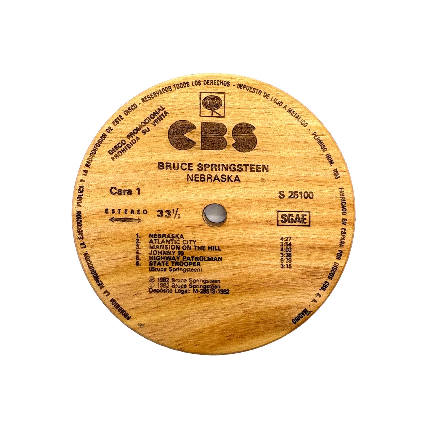 LP Label Wooden Coasters