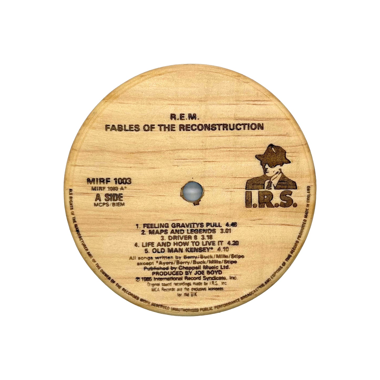 LP Label Wooden Coasters