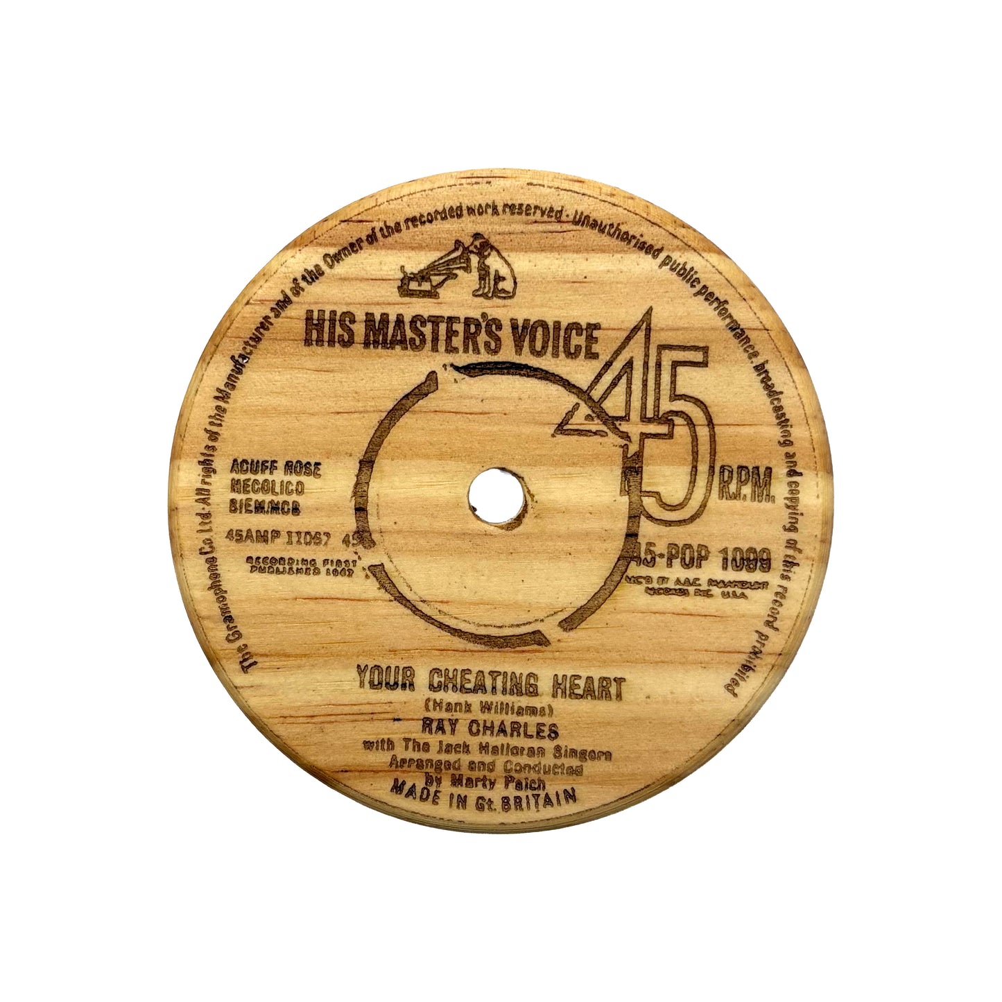 LP Label Wooden Coasters