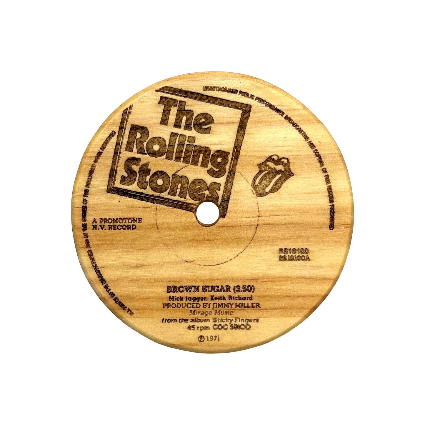 LP Label Wooden Coasters