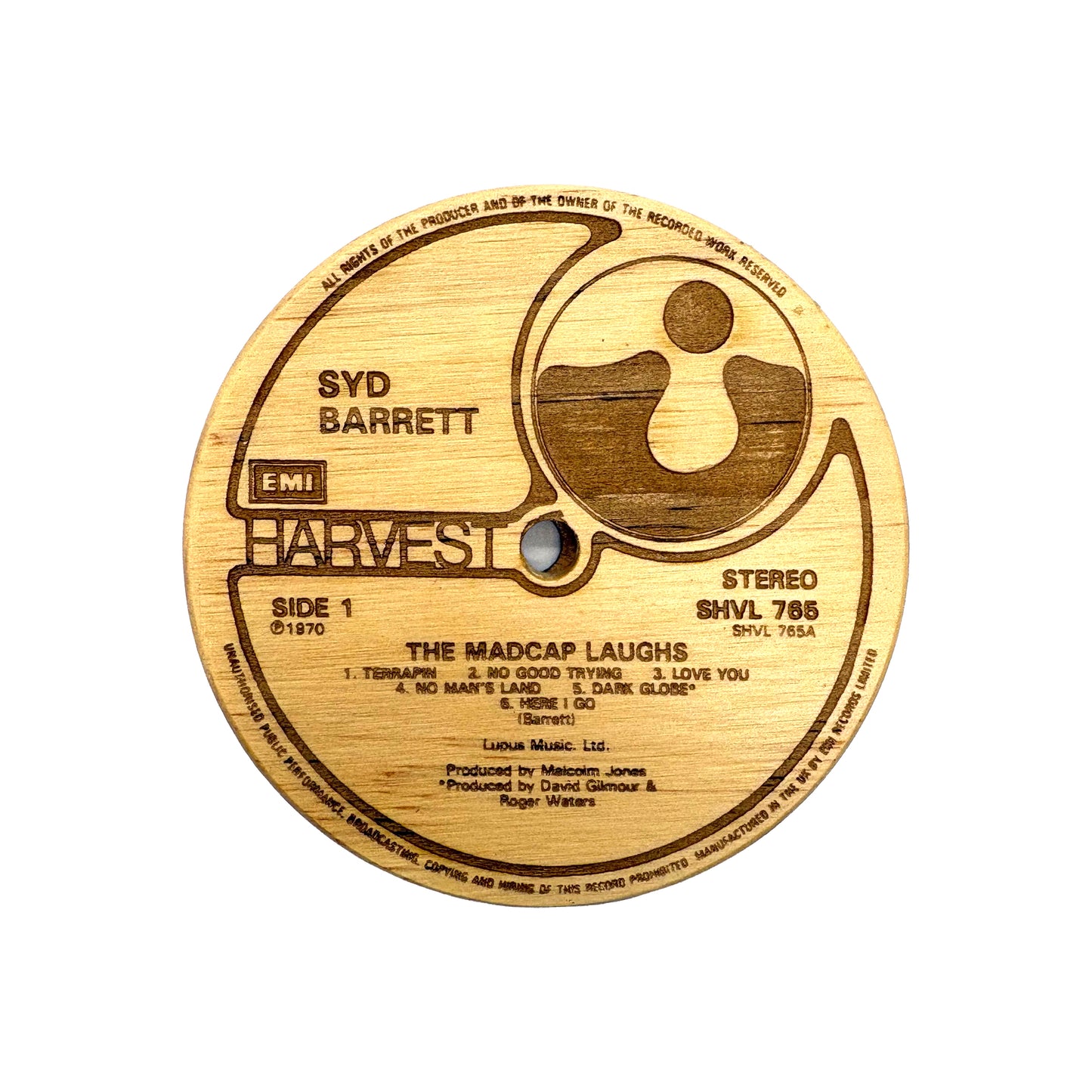 LP Label Wooden Coasters