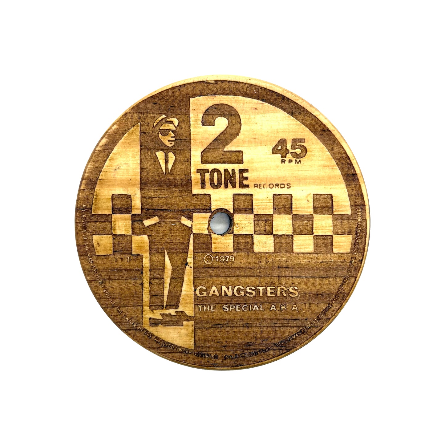 LP Label Wooden Coasters