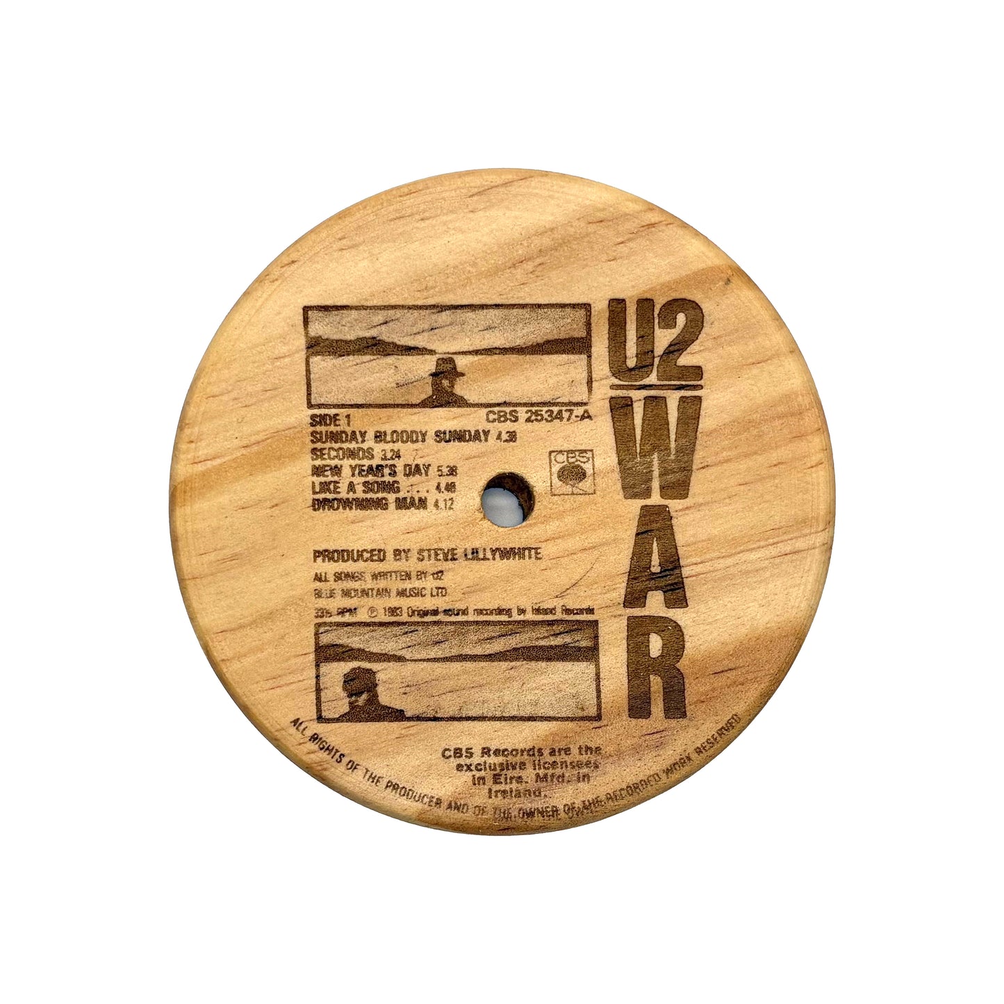 LP Label Wooden Coasters