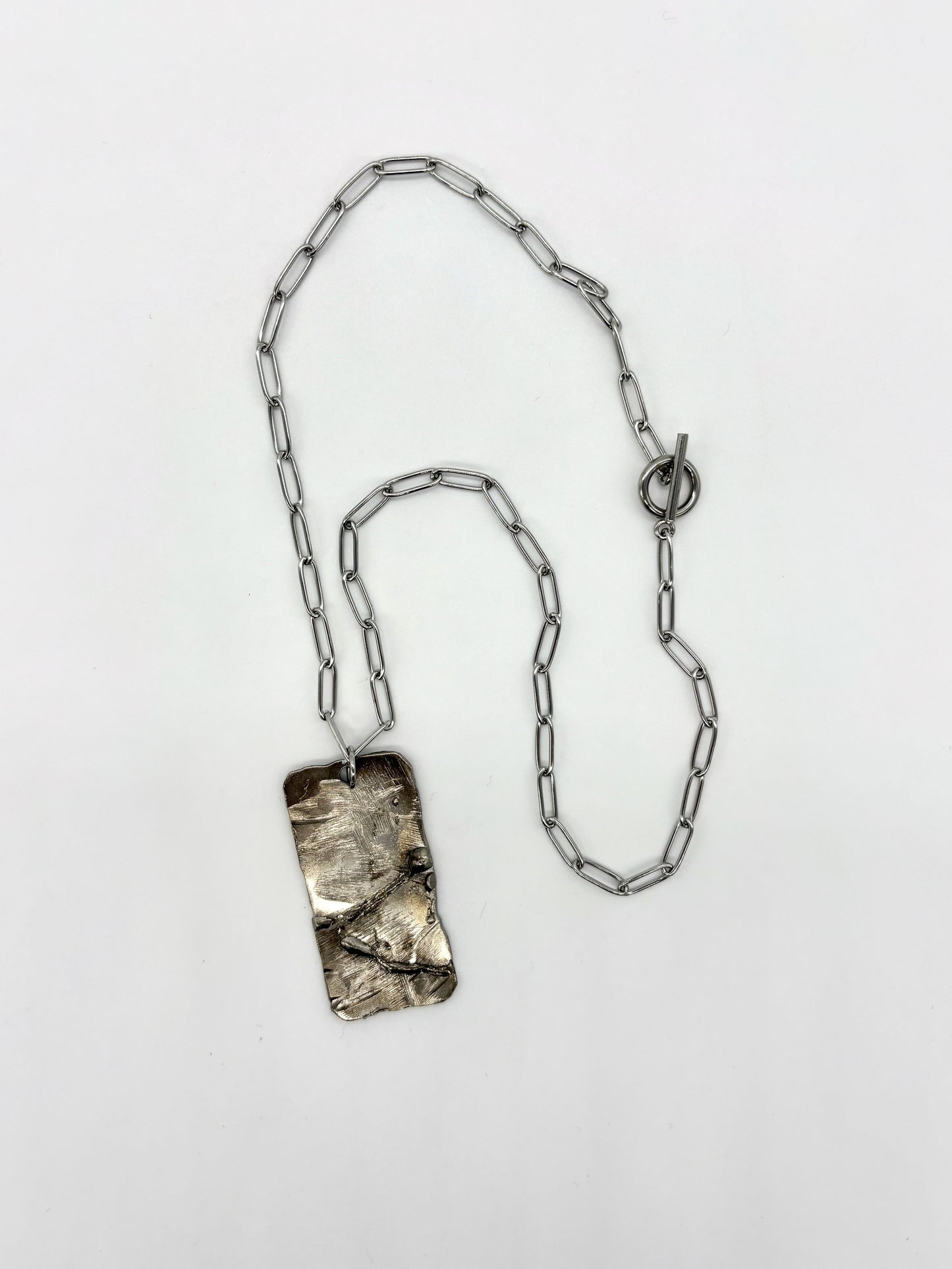 Droplet Pendant, Paperclip Chain